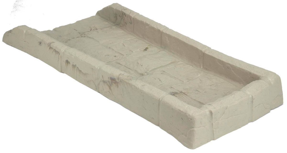 Light Taupe Decorative Rain Gutter Downspout Splash Block 6 Pack B605