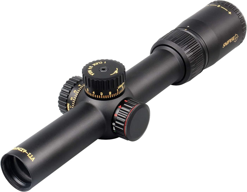 1-6X24 FFP Scope with Red/Green Illuminated Reticle and Scope Mount B994