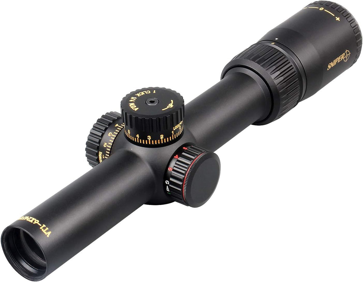 1-6X24 FFP Scope with Red/Green Illuminated Reticle and Scope Mount B994