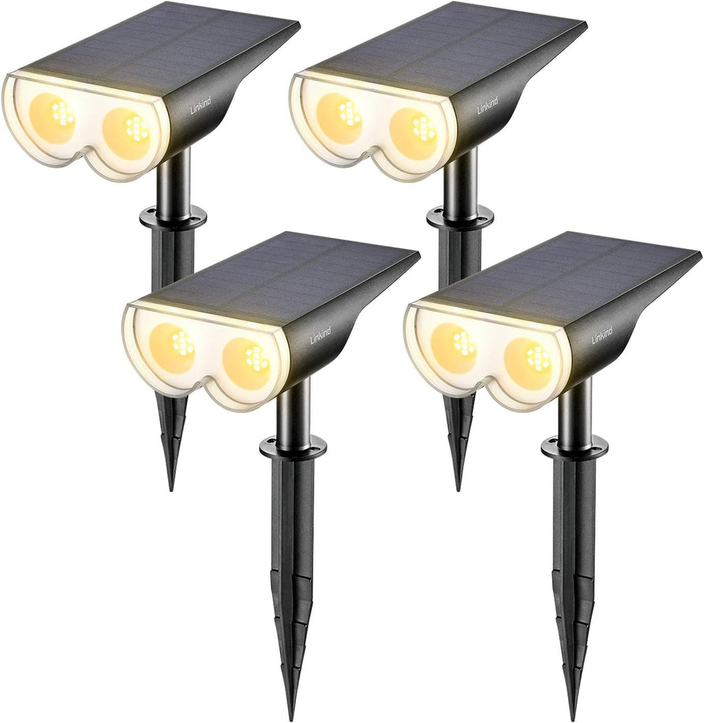 4-Pack Solar Landscape Spotlights F394