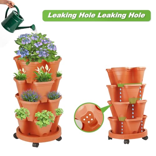 2 Set of 7 Tier Vertical Garden Planter White P87704