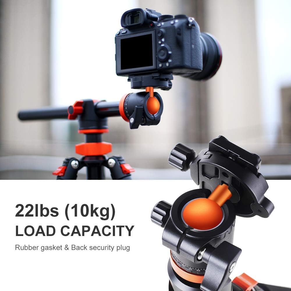 94 Inch 4 Section Aluminium Camera Tripod with 360 Degree Ball Head U33726