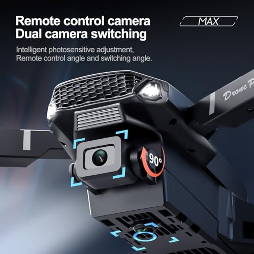 Mini Drone with Screen Controller, 2 Batteries, Foldable Y8445
