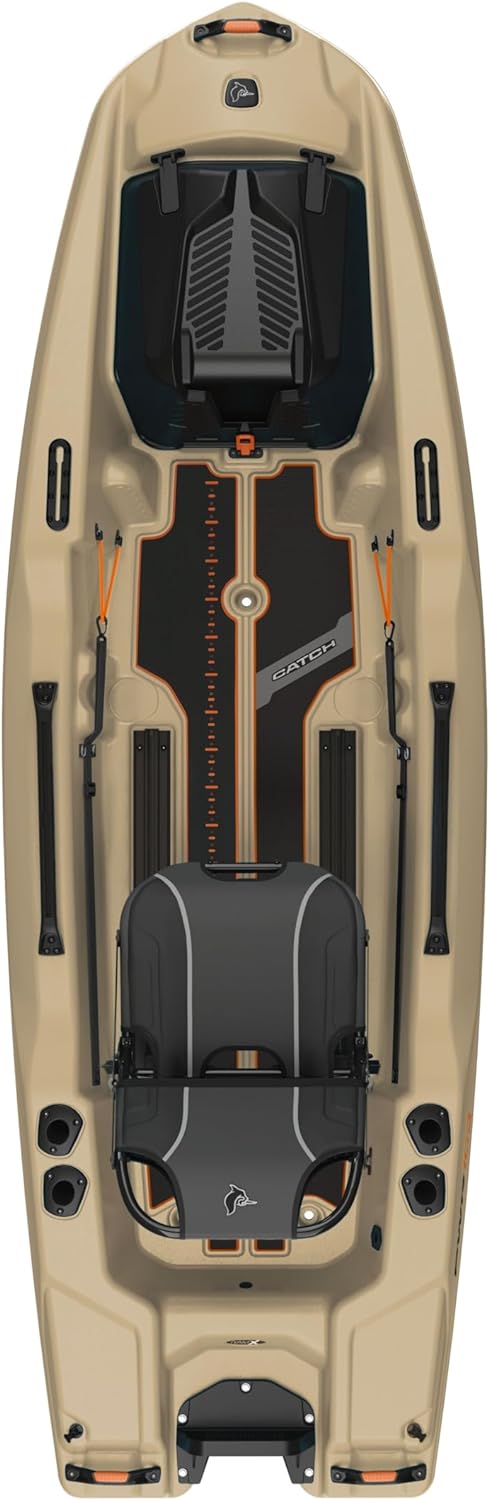 Sit-on-Top Fishing Kayak 10 ft Light Kaki V28047