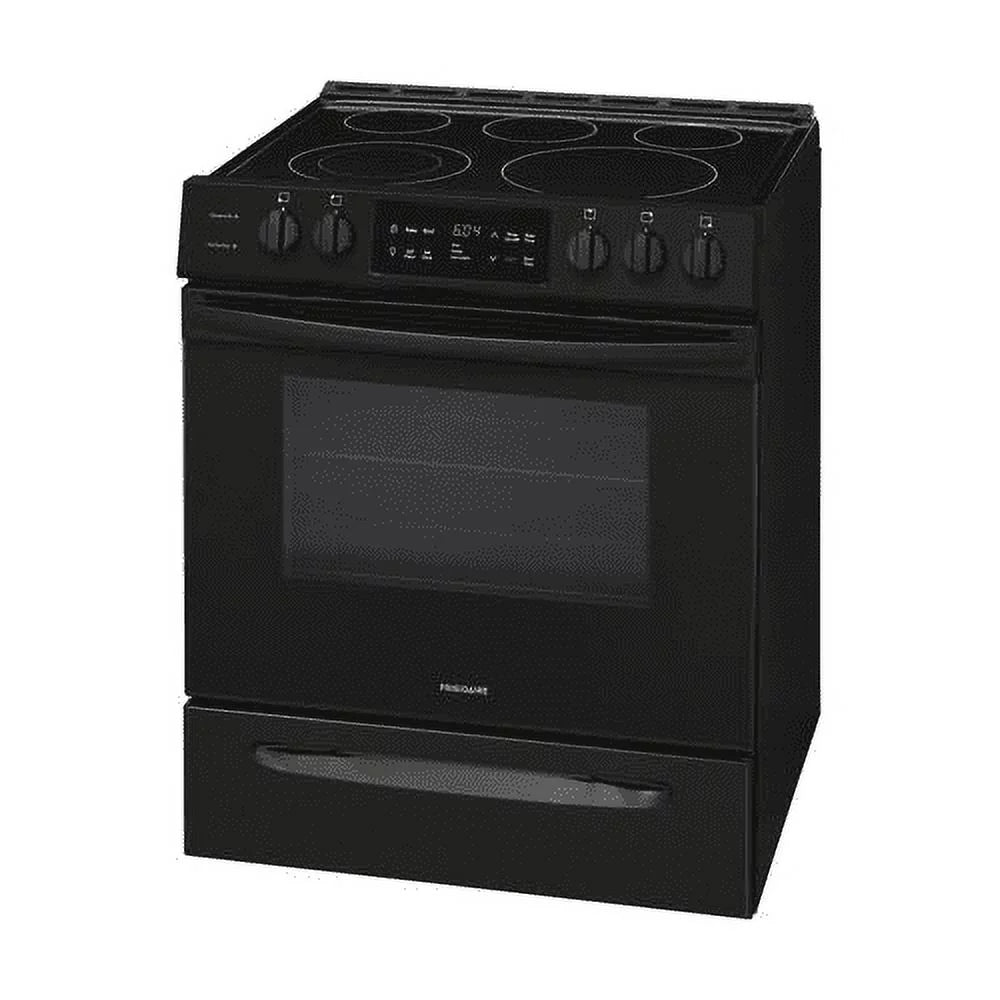 Black 30 in Freestanding Range with Self-Cleaning D65102