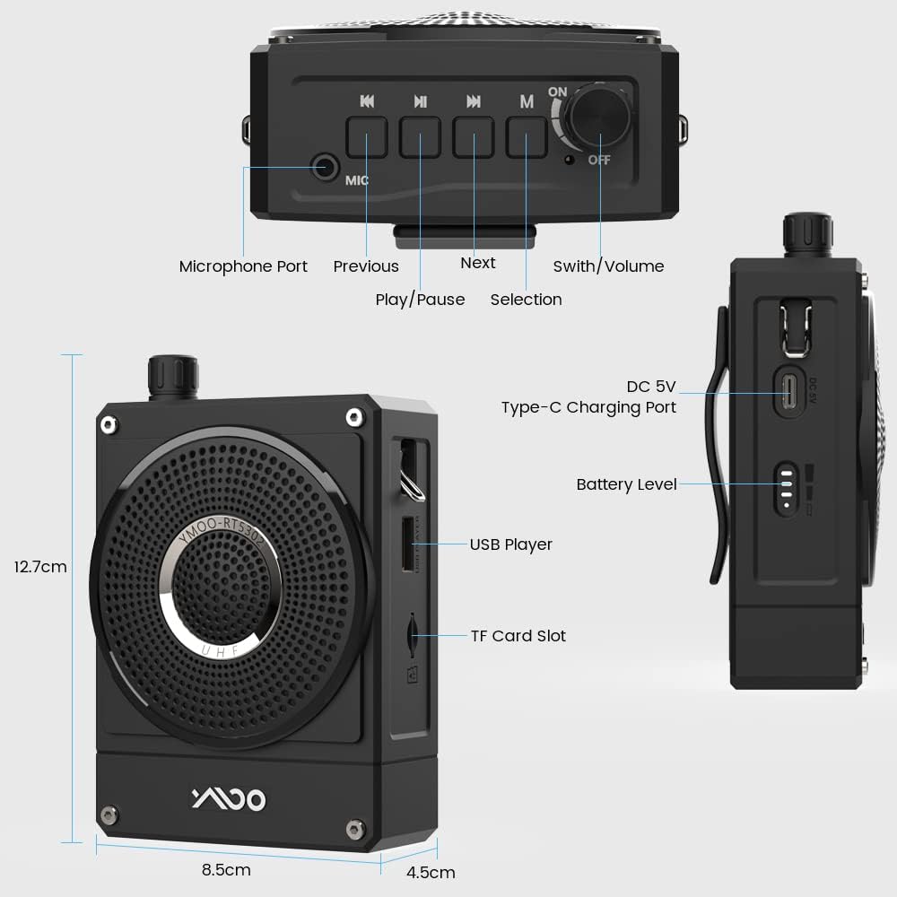 Voice Amplifier with Wireless Microphone Headset I45573