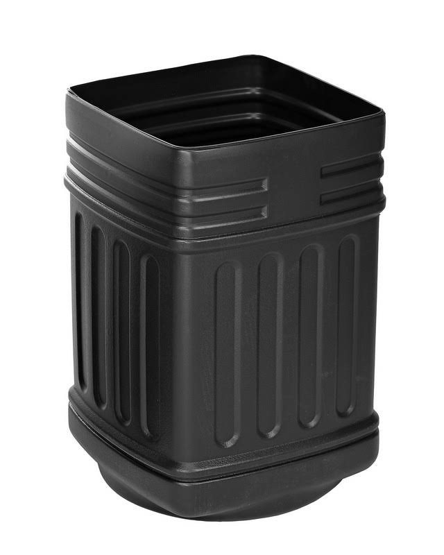 Black 16-Gallon Outdoor/Indoor Trash Can B946812
