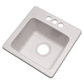 16-Inch Soft White Composite Granite Prep Sink A3661