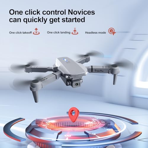 Mini Drone with Screen Controller, 2 Batteries, Foldable Y8445