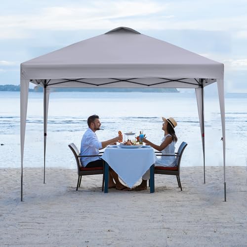 Silver-Coated White Pop Up Canopy Tent T70248