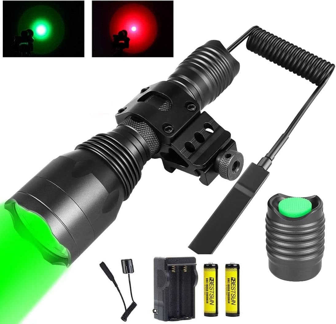 Red and Green LED Hunting Flashlight with Pressure Switch C98764