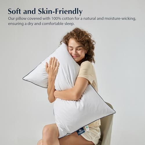 King Size 2 Pack Feather and Down Pillows K9289