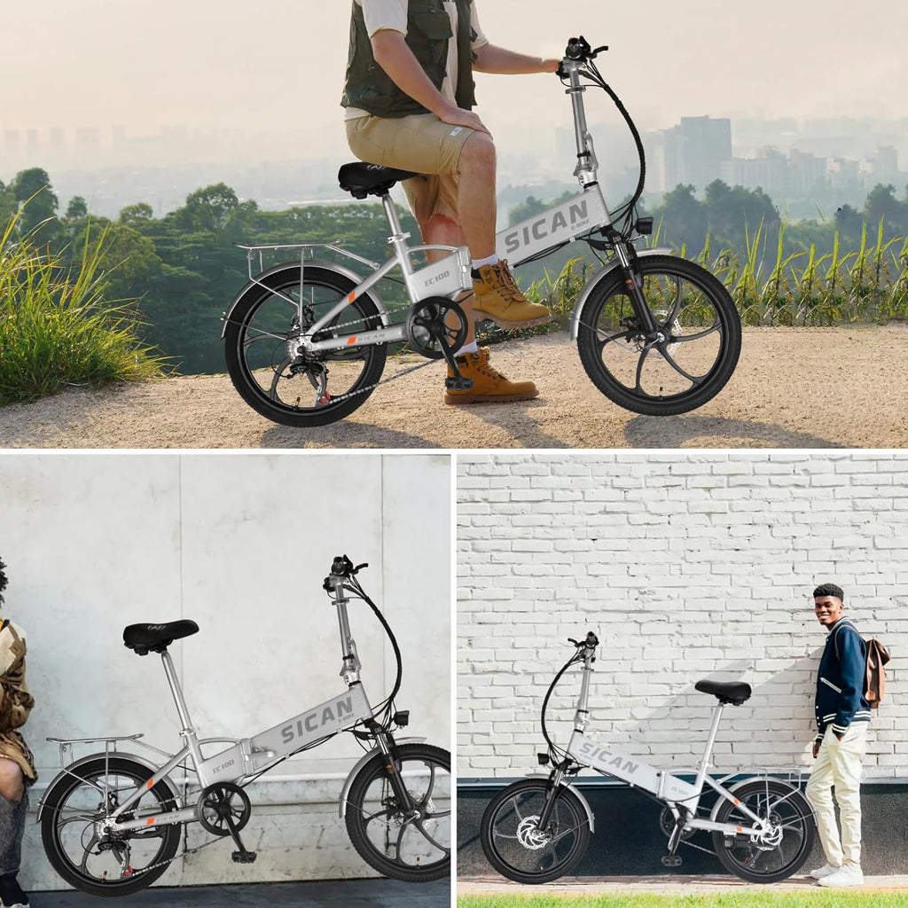 20" Tire 850W Electric Folding Bike with 48V 12Ah Battery Z1815