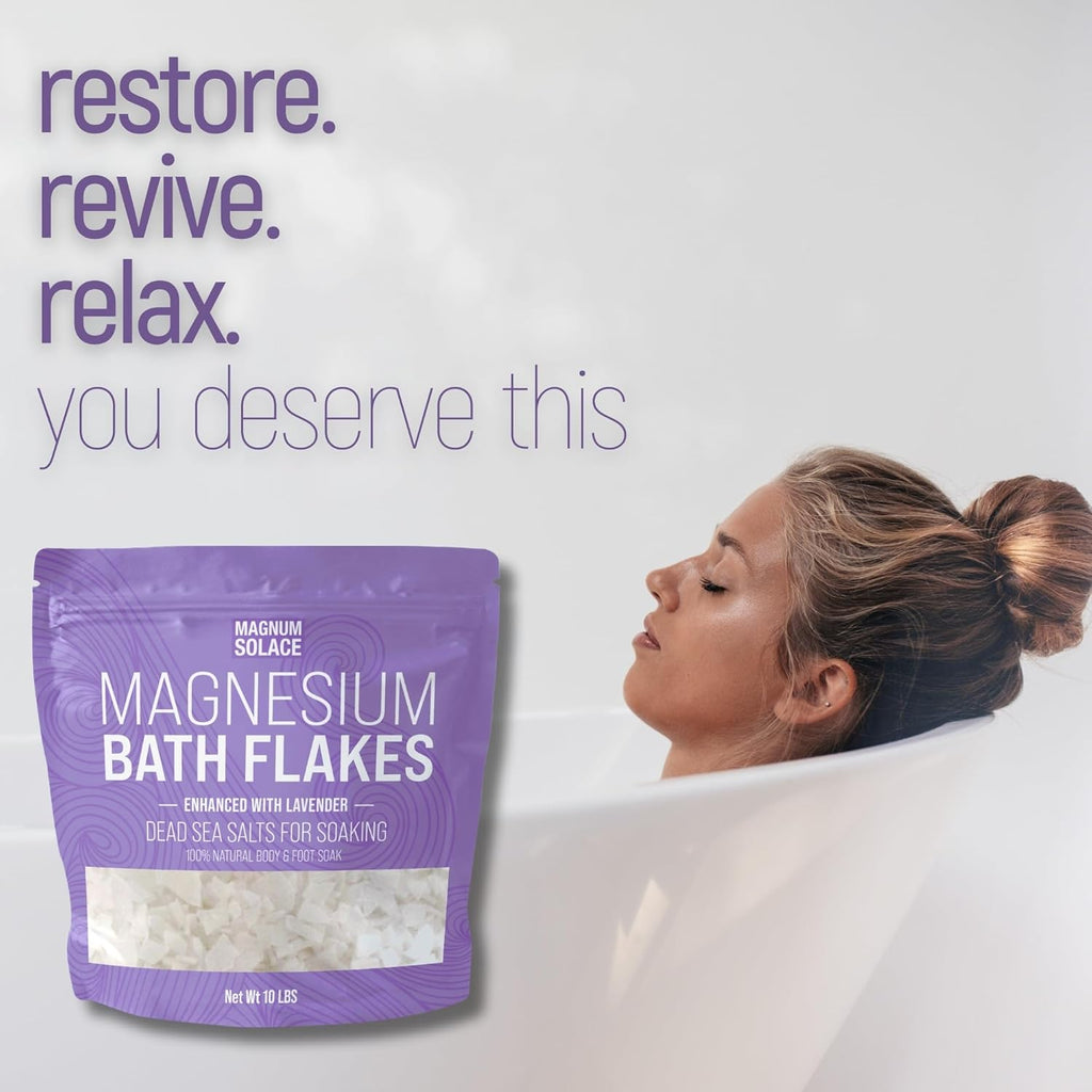 Magnesium Bath Flakes - Dead Sea Salt – 3 Pound A744