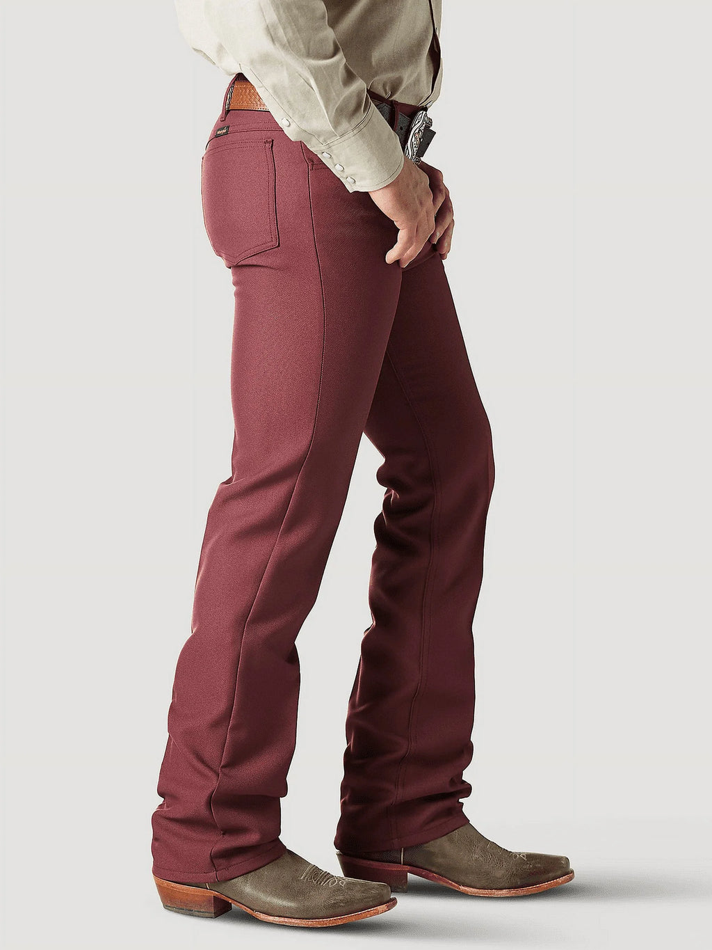 Polyester Tawny Port Mens Jeans A98338