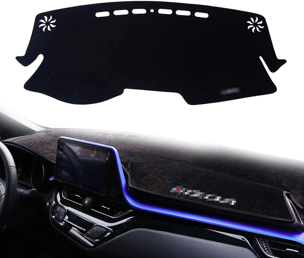 Black Center Console Cover Dash Mat Protector Carpet L322