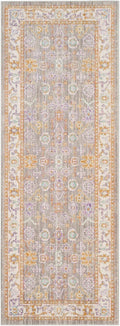 Runner Rug - 3' x 8', Grey & Cream, Distressed Design O554728