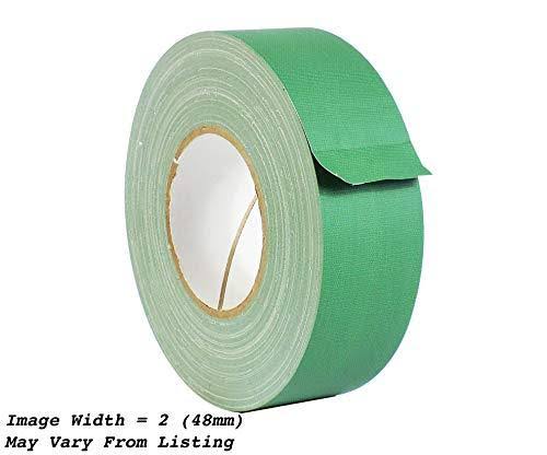 Green Low Gloss Gaffer Tape 2 in. x 60 Yards Pack of 24 X153889