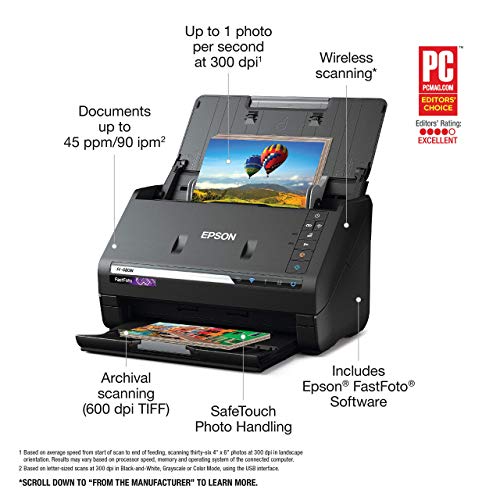 Wireless High-Speed Photo and Document Scanner V510