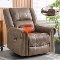 Light Brown Power Lift Recliner Chair with Massage and Heat X1251