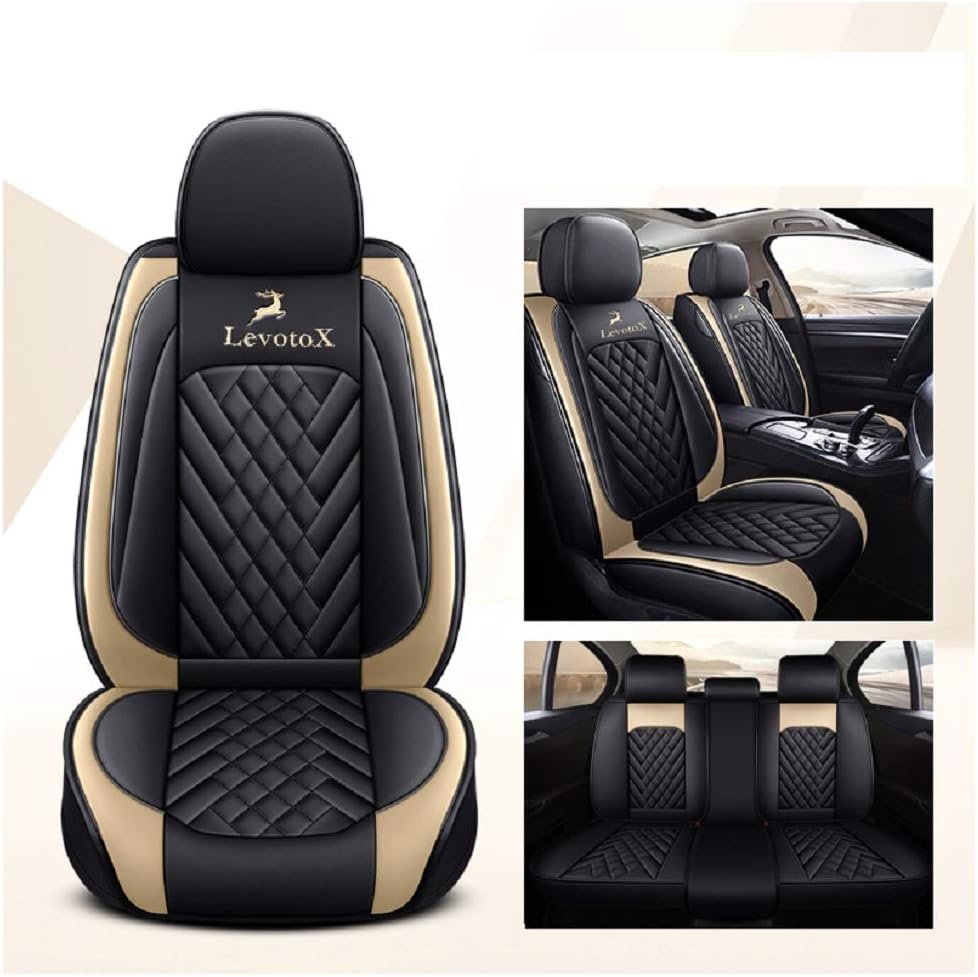 Red Car Seat Covers 5 Seats Full Set B3165