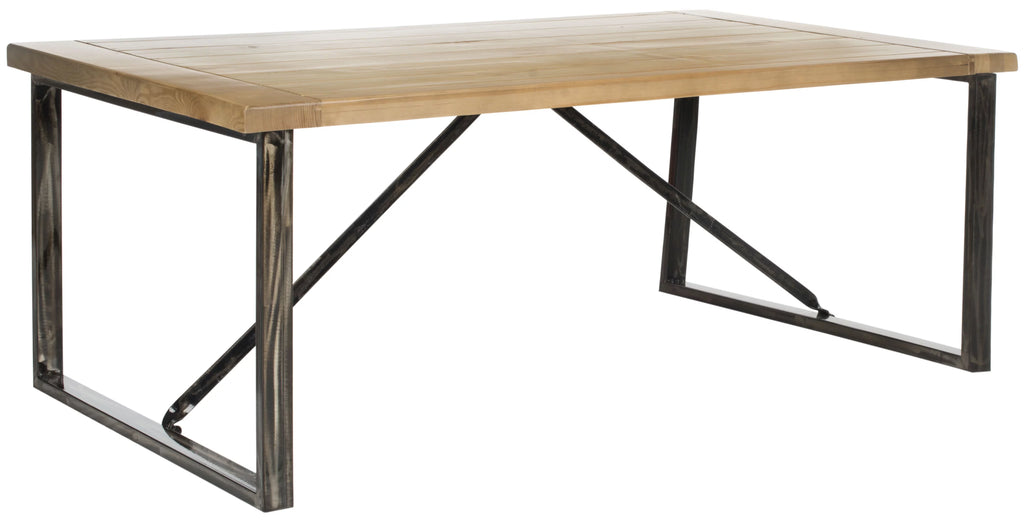 Rustic Wood Top Coffee Table Q939