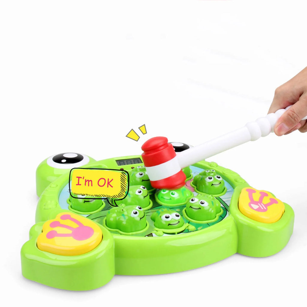 Interactive Whack A Frog Game For Toddler Learning Toy With 2 Hammers U381