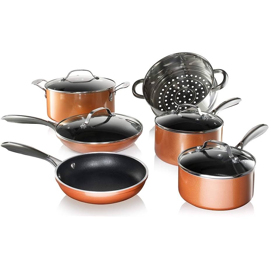 20 Pc Non Stick Copper Cookware Set T9073