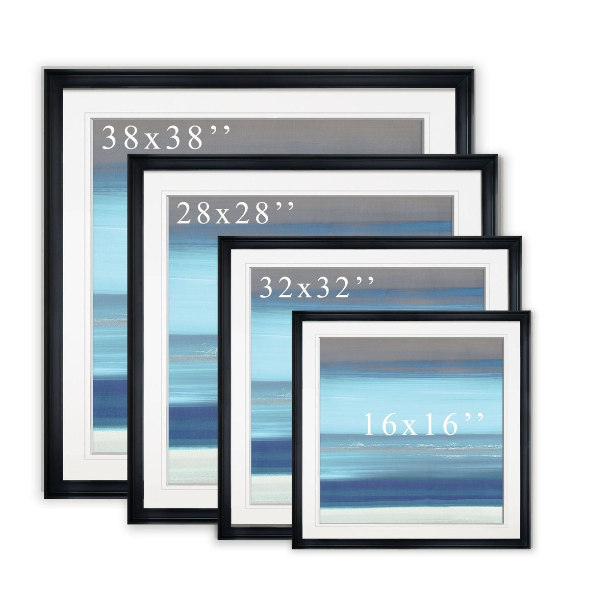 Framed Giclee Print 28x28 M9529