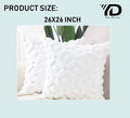 Set of 2 Soft Plush Velvet Decorative Throw Pillow Covers Square Cushion Case L7057