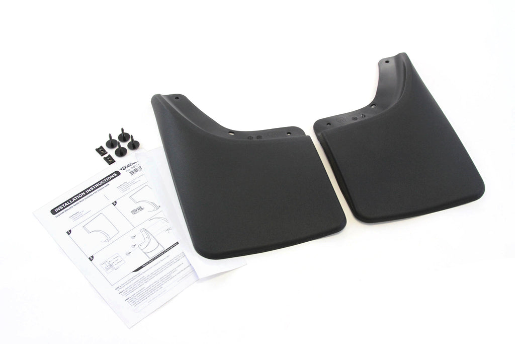 Mud Flaps Guards Splash No Flares Rear Molded 2pc Set B294906