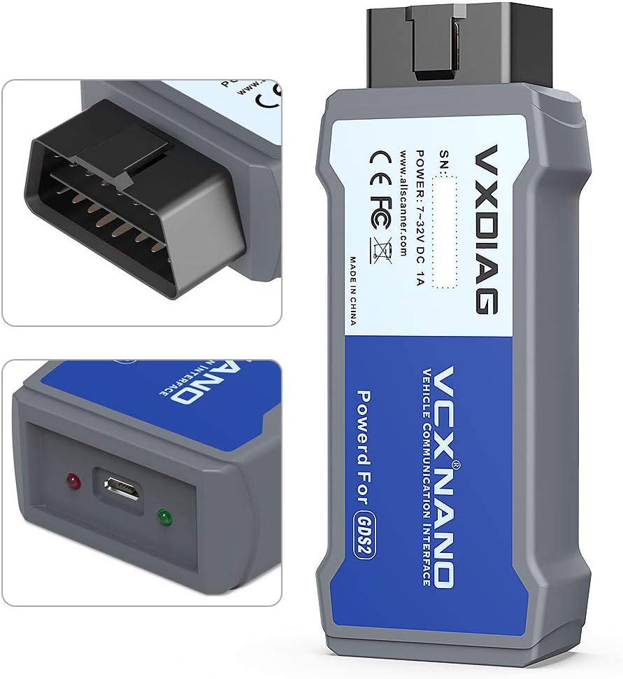 VCX Nano Diagnostic Tool for GM/OPEL with GDS2 and Tech2WIN Q2109