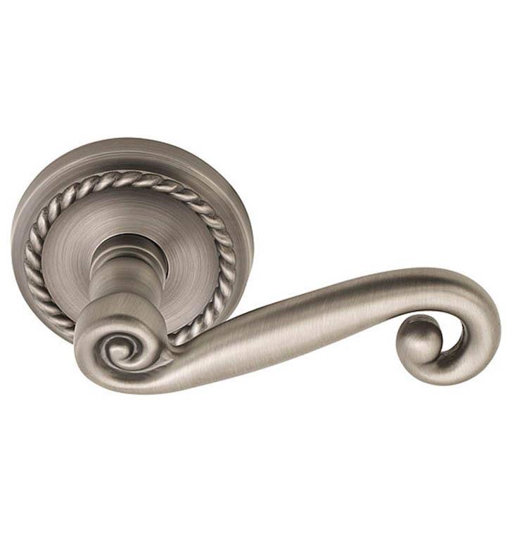 Passage Lever with Rope Rose Finish: Oil Rubbed Bronze V406050