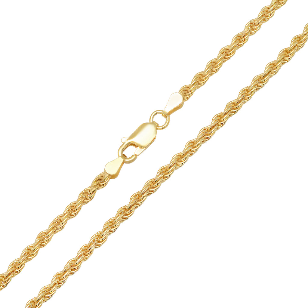 Gold Italian Rope Chain 22" - 30" B6355