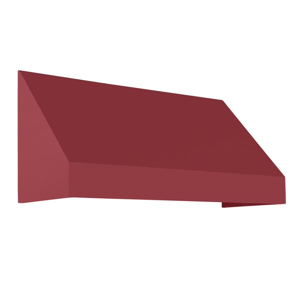 Burgundy Acrylic Fabric Fixed Awning H189