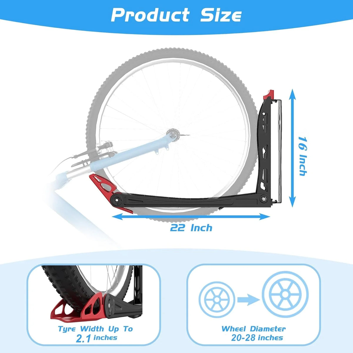 2 Pack Swivel Bike Rack Wall Mount C99291