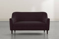 Purple Fabric/Metal Settee Chair L357