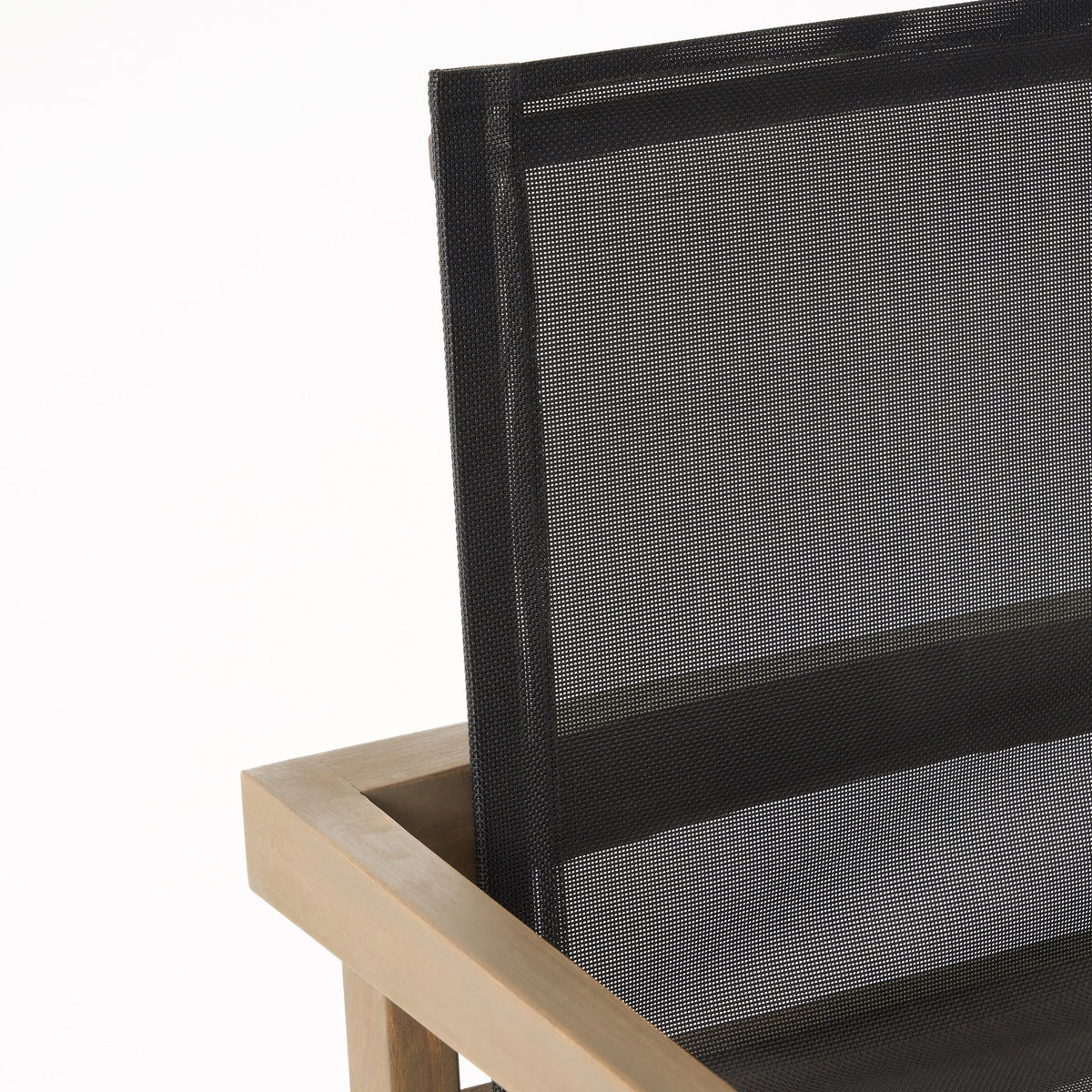 Gray and Black 2-Seater Acacia Wood Dining Set with Round Table P7902