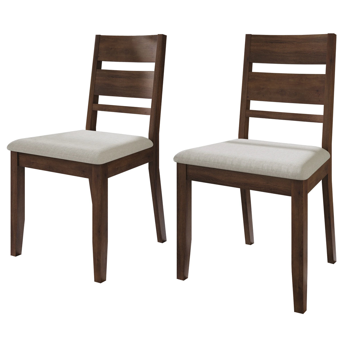 Vintage Style Wooden Dining Chair Set of 2 Brown F455