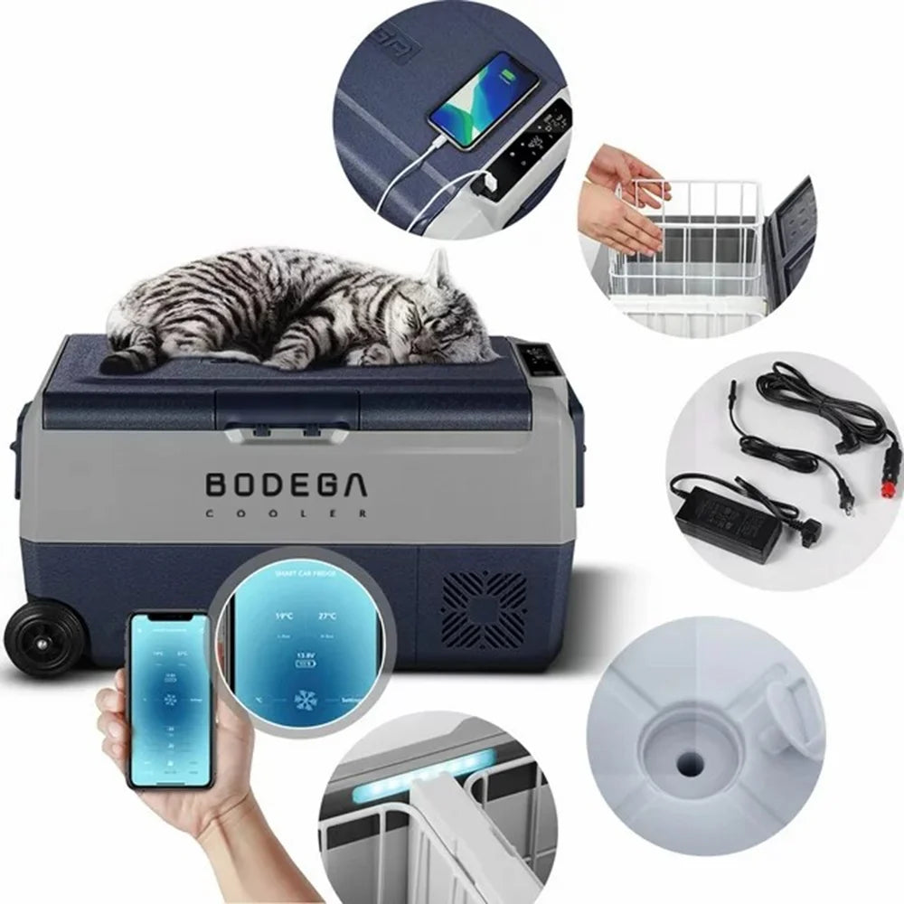 12 Volt 38 Qt Portable Car Refrigerator Cooler T306373