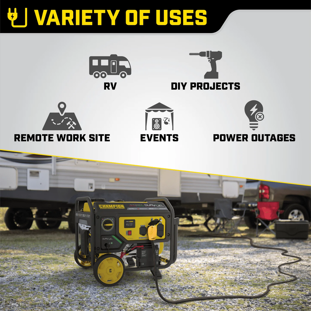 3500-Watt Dual Fuel Portable Generator L5761