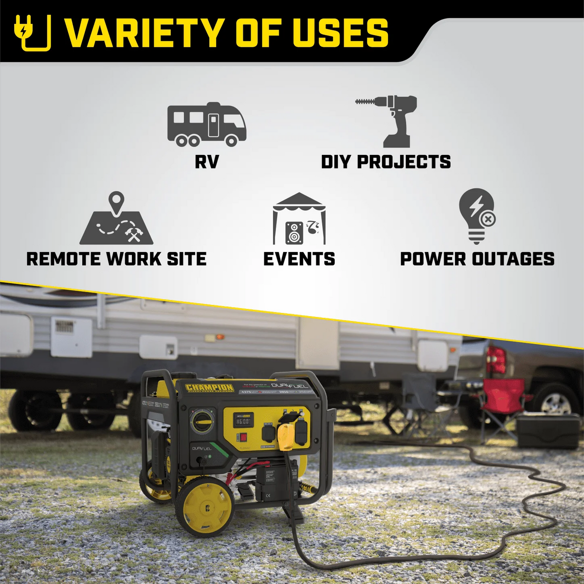 3500-Watt Dual Fuel Portable Generator L5761