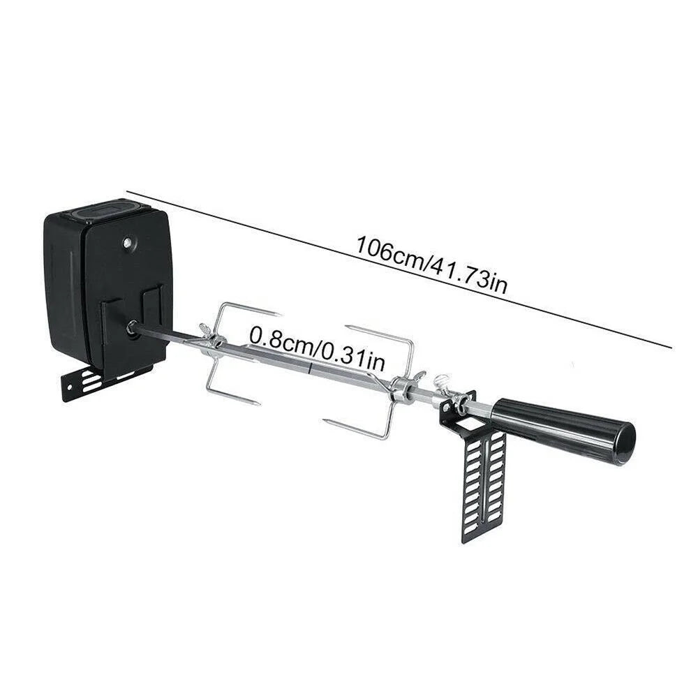 Stainless Steel Rotisserie Set with Electric Motor I17499