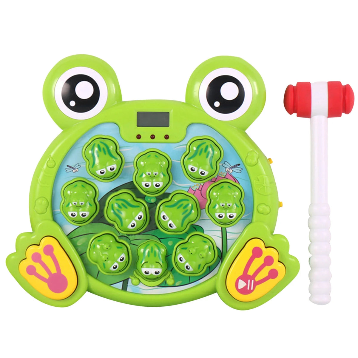 Interactive Whack A Frog Game For Toddler Learning Toy With 2 Hammers U381