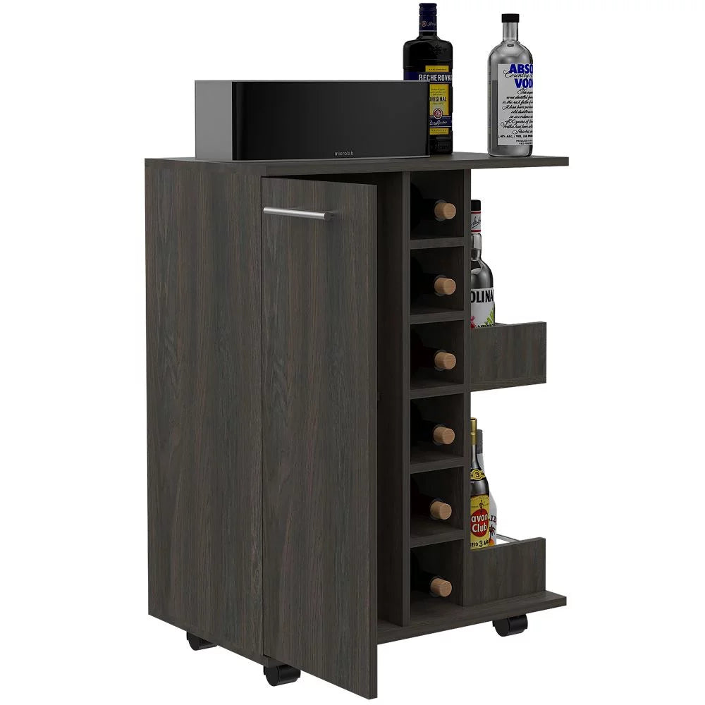 Bar Cart with Four Casters G83582