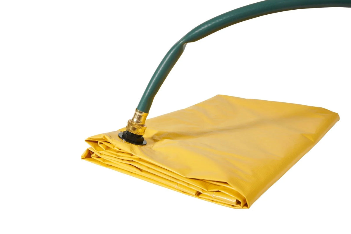 (2 Pack) 5' x 5' Heavy Duty Drain Tarp Yellow M934