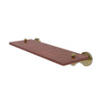 16 inch Solid Ironwood Shelf Unlacquered Brass W836809