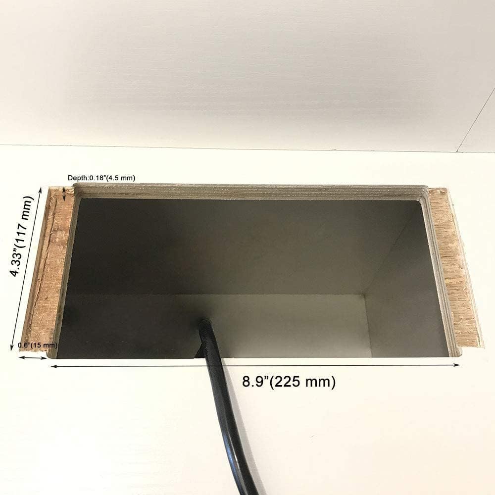 Pop up Outlet Desktop Connection Box with 2 Independent Power, USB, RJ45, VGA, HDMI, 3.5 mm Audio, Black, Pack of 2 E13317