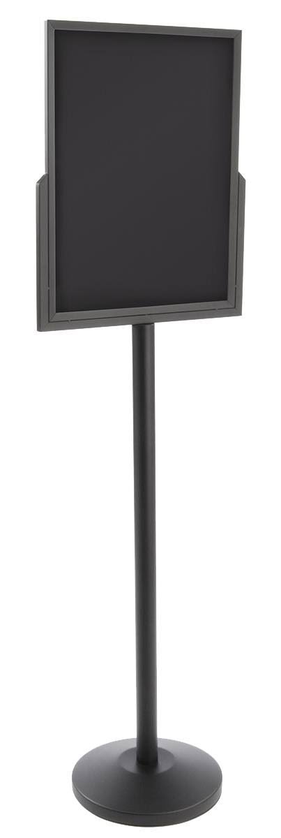 Black Heavy Duty Floor Sign Stand with Weighted Base Y9677