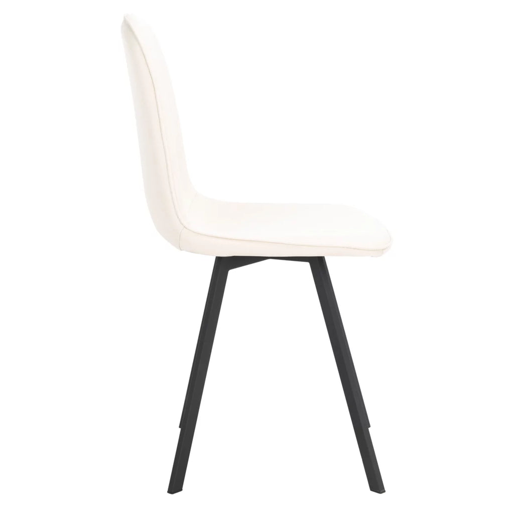 Beige Black Set of 2 Dining Chair M74919